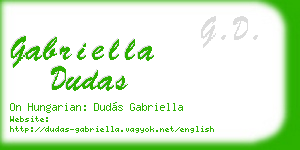 gabriella dudas business card